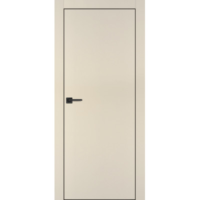 Дверь Profilo Porte PX-1 черная кромка Бежевый матовый