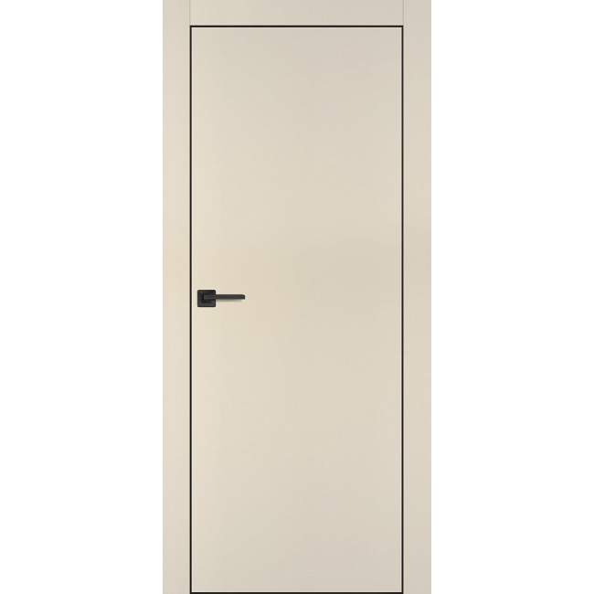 Дверь Profilo Porte PX-1 черная кромка Бежевый матовый