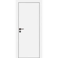 Дверь Profilo Porte PX-1 черная кромка Белый матовый