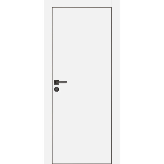 Дверь Profilo Porte PX-1 черная кромка Белый матовый