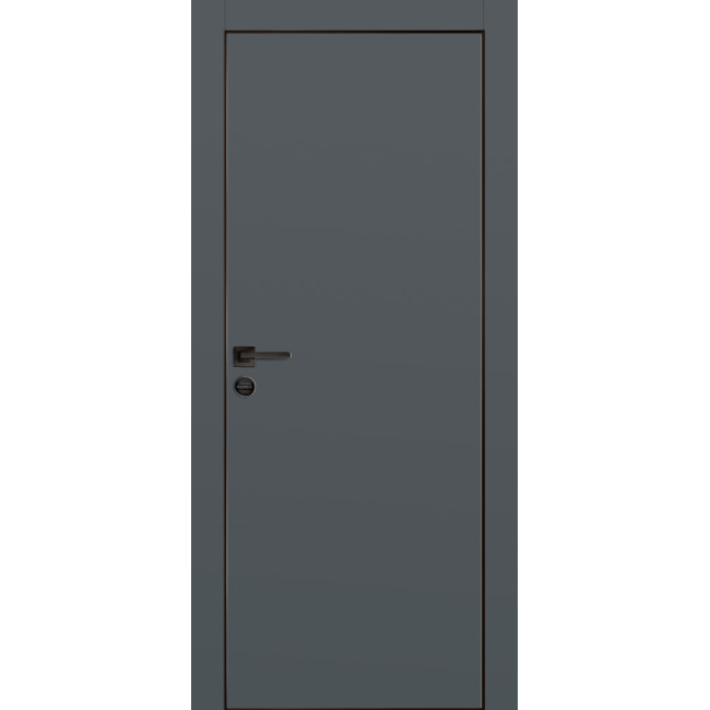 Дверь Profilo Porte PX-1 черная кромка Графит матовый