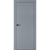 Дверь Profilo Porte PX-1 черная кромка Серый матовый