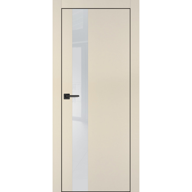 Дверь Profilo Porte PX-10 черная кромка Бежевый матовый