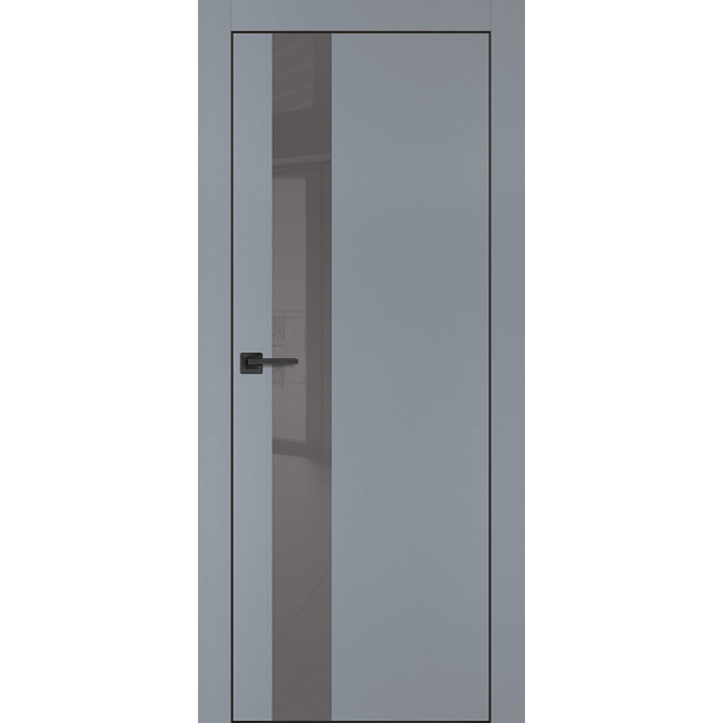 Дверь Profilo Porte PX-10 черная кромка Серый матовый