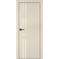 Дверь Profilo Porte PX-11 черная кромка Бежевый матовый