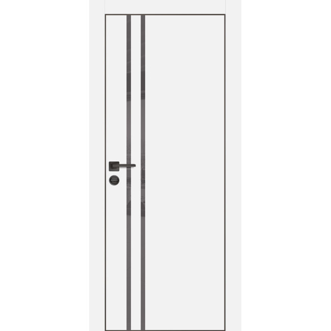 Дверь Profilo Porte PX-11 черная кромка Белый матовый