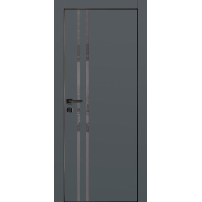 Дверь Profilo Porte PX-11 черная кромка Графит матовый