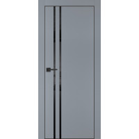 Дверь Profilo Porte PX-11 черная кромка Серый матовый