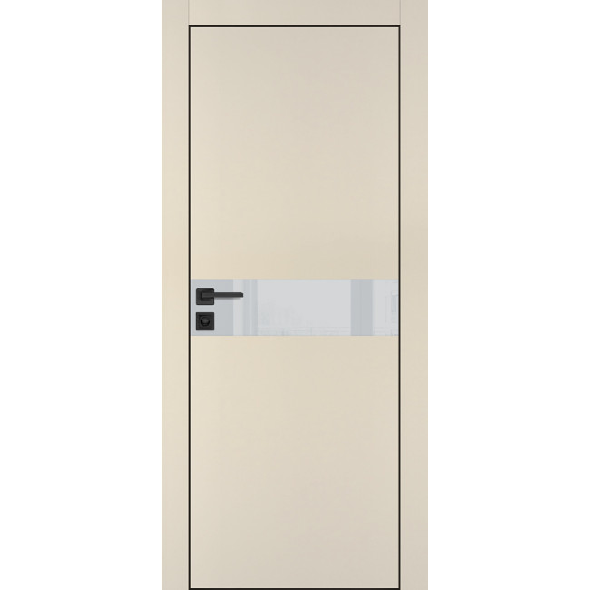 Дверь Profilo Porte PX-13 черная кромка Бежевый матовый