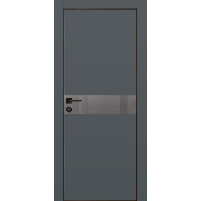 Дверь Profilo Porte PX-13 черная кромка Графит матовый