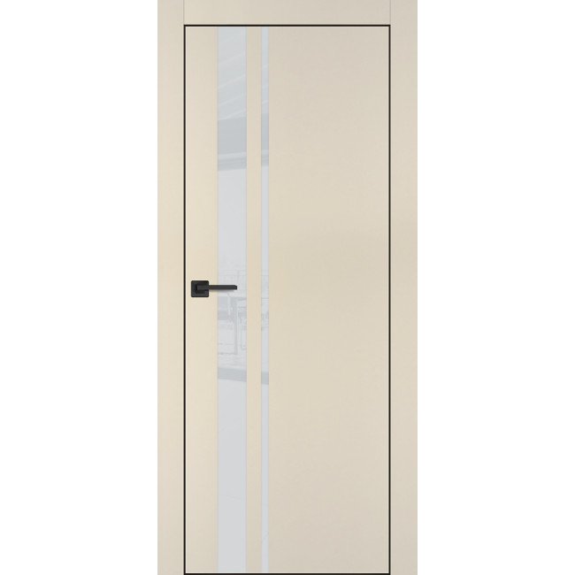 Дверь Profilo Porte PX-16 черная кромка Бежевый матовый