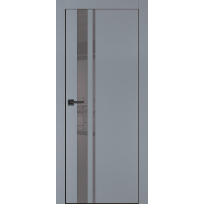 Дверь Profilo Porte PX-16 черная кромка Серый матовый