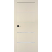 Дверь Profilo Porte PX-17 черная кромка Бежевый матовый