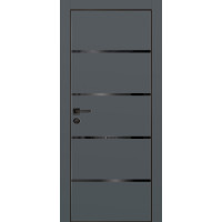 Дверь Profilo Porte PX-17 черная кромка Графит матовый