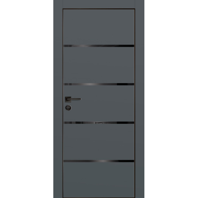 Дверь Profilo Porte PX-17 черная кромка Графит матовый