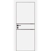 Дверь Profilo Porte PX-18 черная кромка Белый матовый