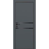 Дверь Profilo Porte PX-18 черная кромка Графит матовый