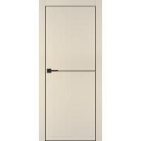 Дверь Profilo Porte PX-19 черная кромка Бежевый матовый