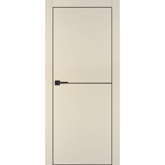 Дверь Profilo Porte PX-19 черная кромка Бежевый матовый
