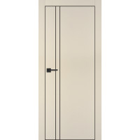 Дверь Profilo Porte PX-20 черная кромка Бежевый матовый