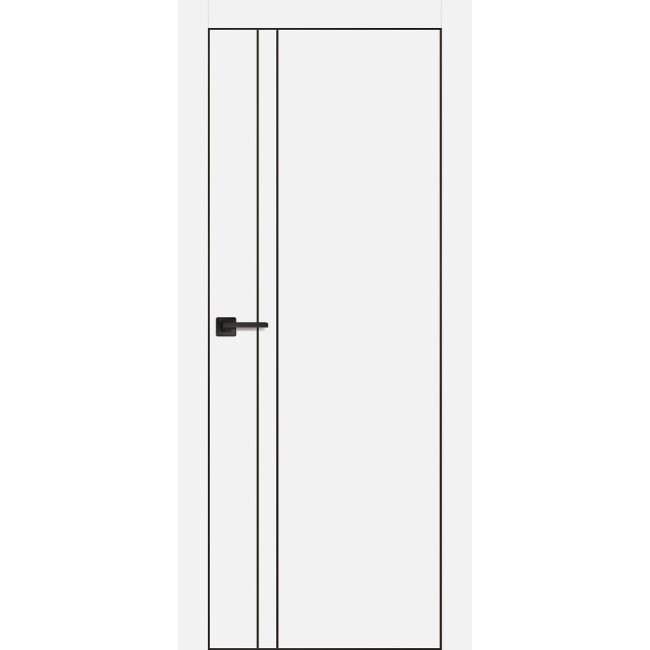 Дверь Profilo Porte PX-20 черная кромка Белый матовый
