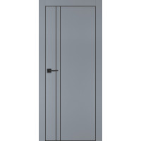 Дверь Profilo Porte PX-20 черная кромка Серый матовый