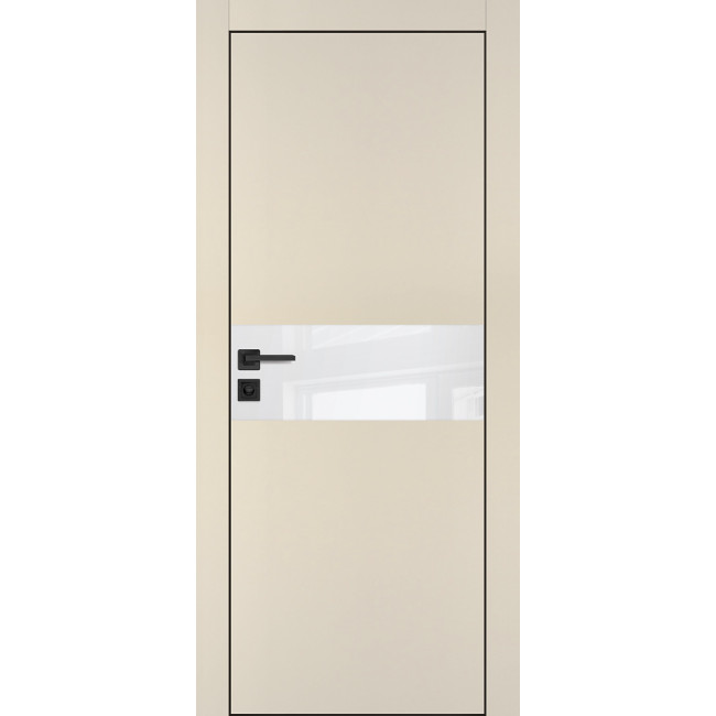 Дверь Profilo Porte PX-3 черная кромка Бежевый матовый