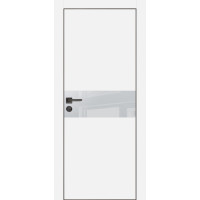 Дверь Profilo Porte PX-3 черная кромка Белый матовый