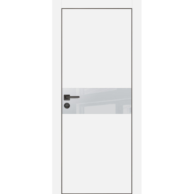 Дверь Profilo Porte PX-3 черная кромка Белый матовый