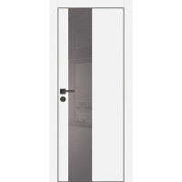 Дверь Profilo Porte PX-6 черная кромка Белый матовый
