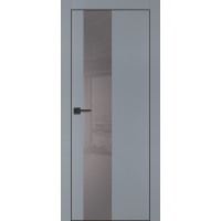 Дверь Profilo Porte PX-6 черная кромка Серый матовый