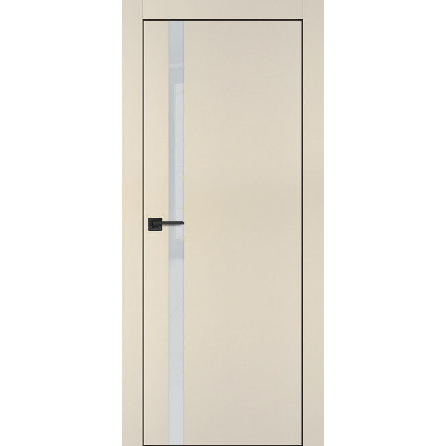 Дверь Profilo Porte PX-8 черная кромка Бежевый матовый