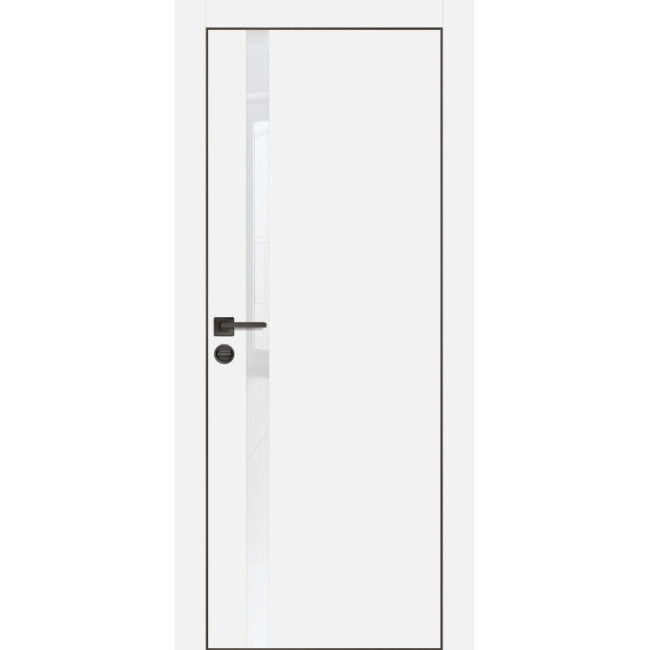 Дверь Profilo Porte PX-8 черная кромка Белый матовый