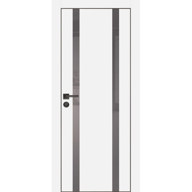 Дверь Profilo Porte PX-9 черная кромка Белый матовый