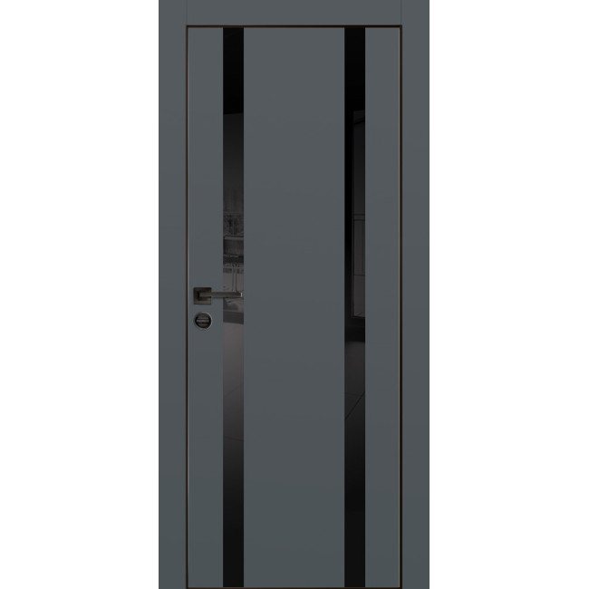 Дверь Profilo Porte PX-9 черная кромка Графит матовый