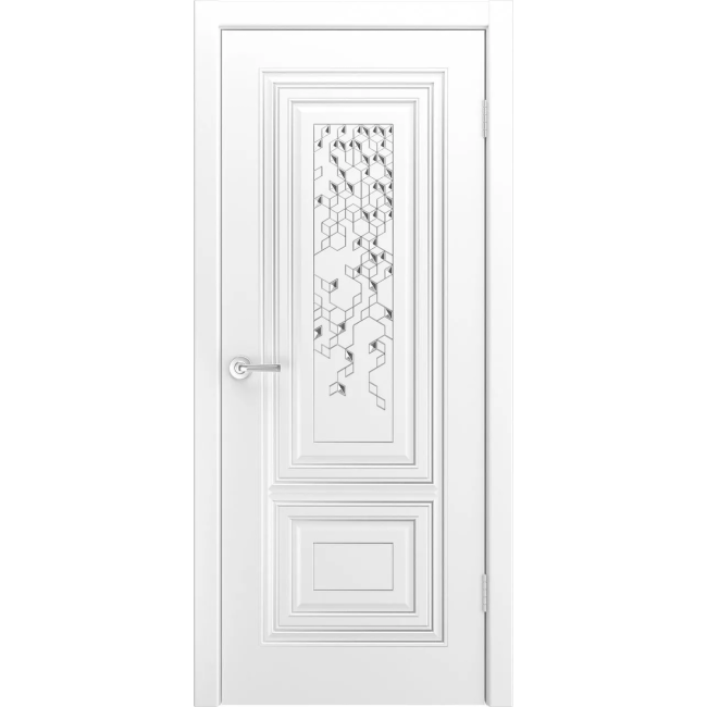 Межкомнатная дверь BP-DOORS Фави В1 ДГ Белый с патиной