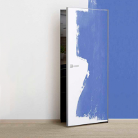 Дверь PROFILO PORTE PX-0 Invisible кромка AL мат. с 4-х ст. белый грунт