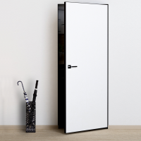 Дверь PROFILO PORTE PХ-0 Invisible кромка AL черная с 4-х сторон белый грунт