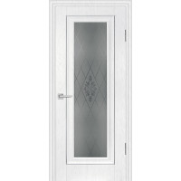 Дверь Profilo Porte PSB-25 Пломбир со стеклом Сатинат