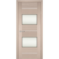 Дверь Profilo Porte PS-21 Капучино Мелинга со стеклом Белый сатинат Дверь Profilo Porte PS-21 Капучино Мелинга со стеклом Белый сатинат